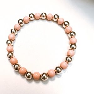 Park and Beach Lucky Charm Bracelet in Peach Size Small- Only Worn Twice